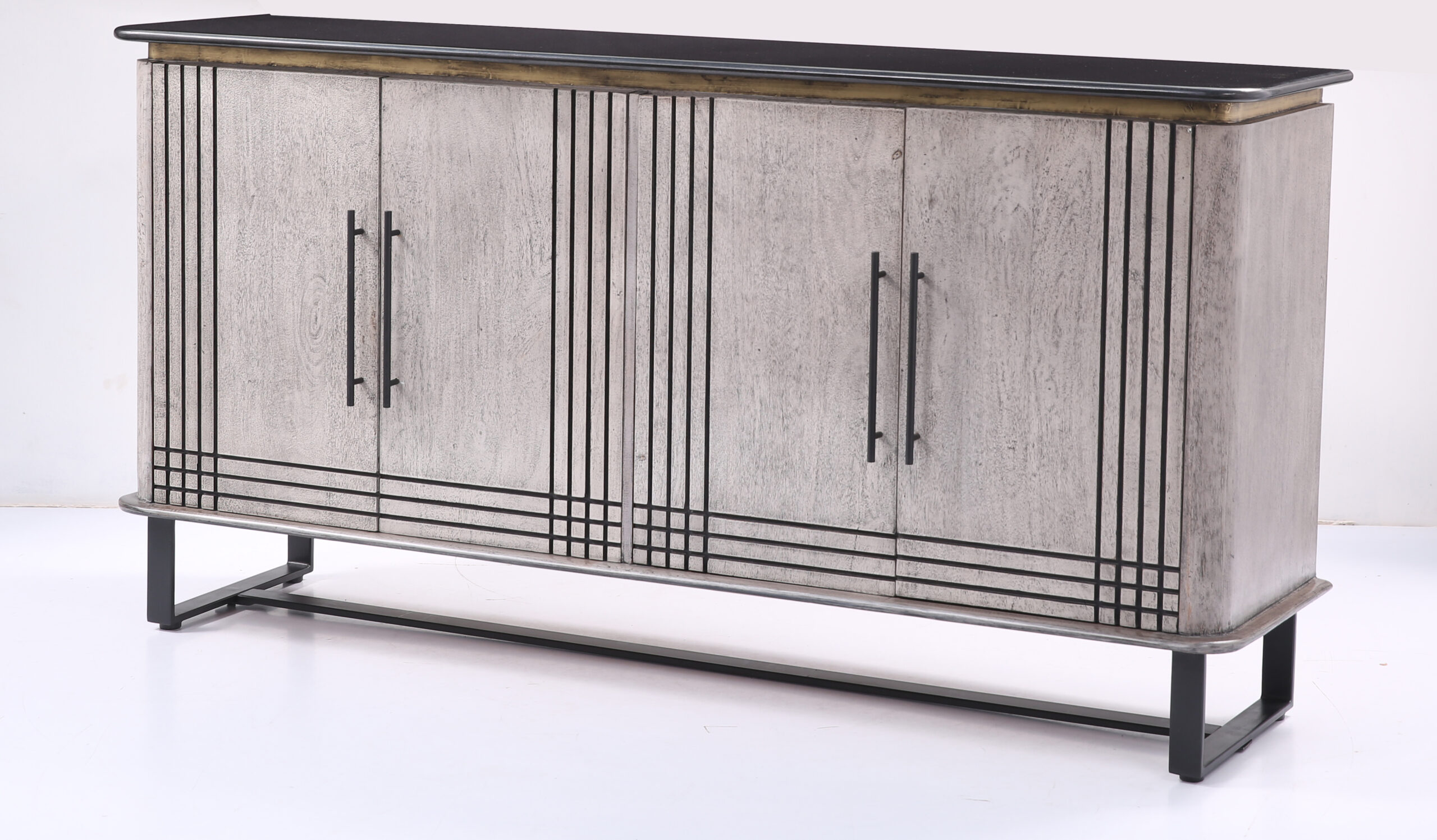Marble Top Grey Sideboard